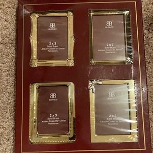 Solid Brass picture frames, 2” x 3”